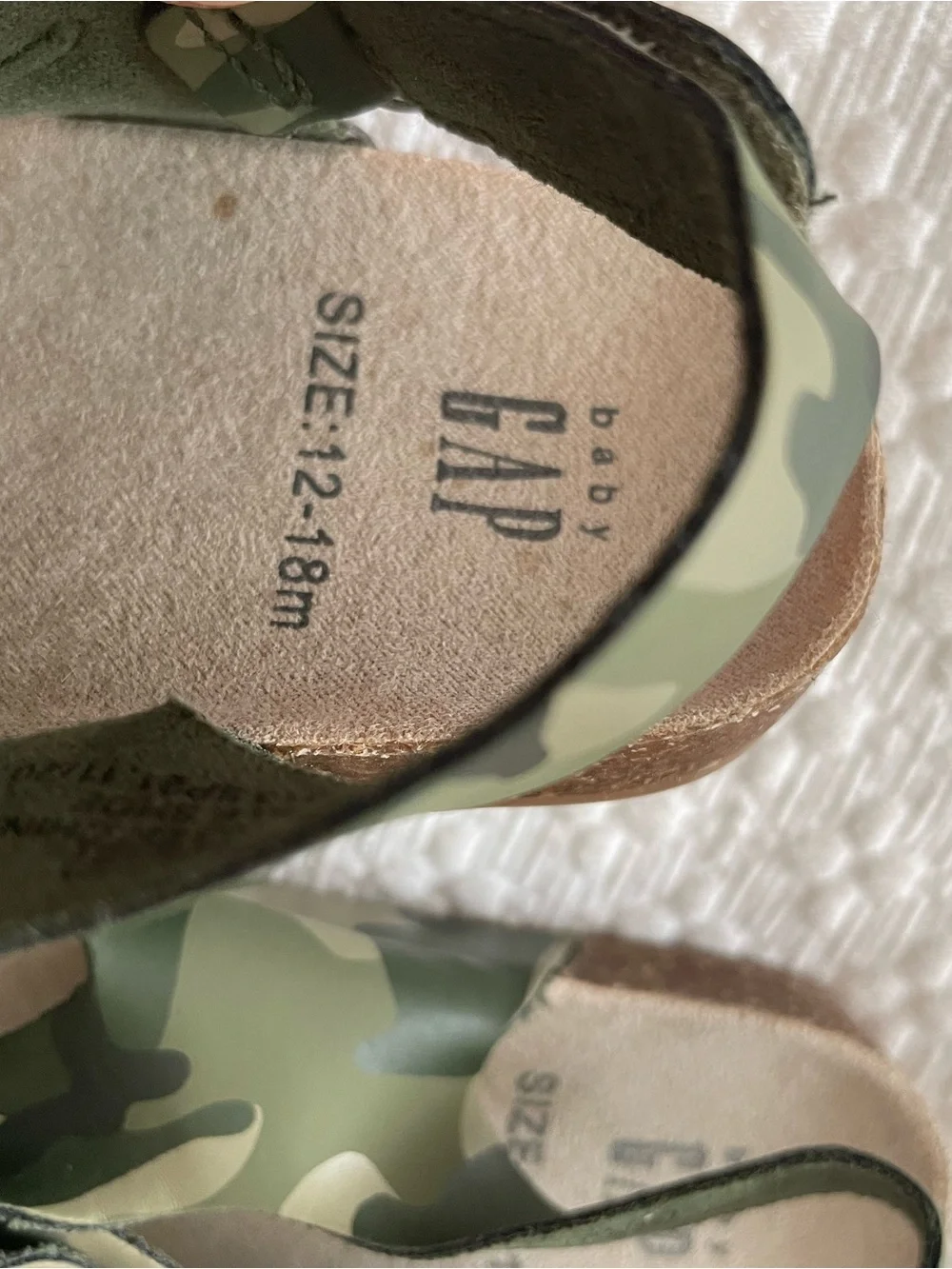 GAP Baby Camo Green Sandals